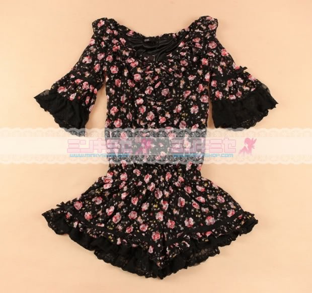 Floral Lace Jumpsuit Dress